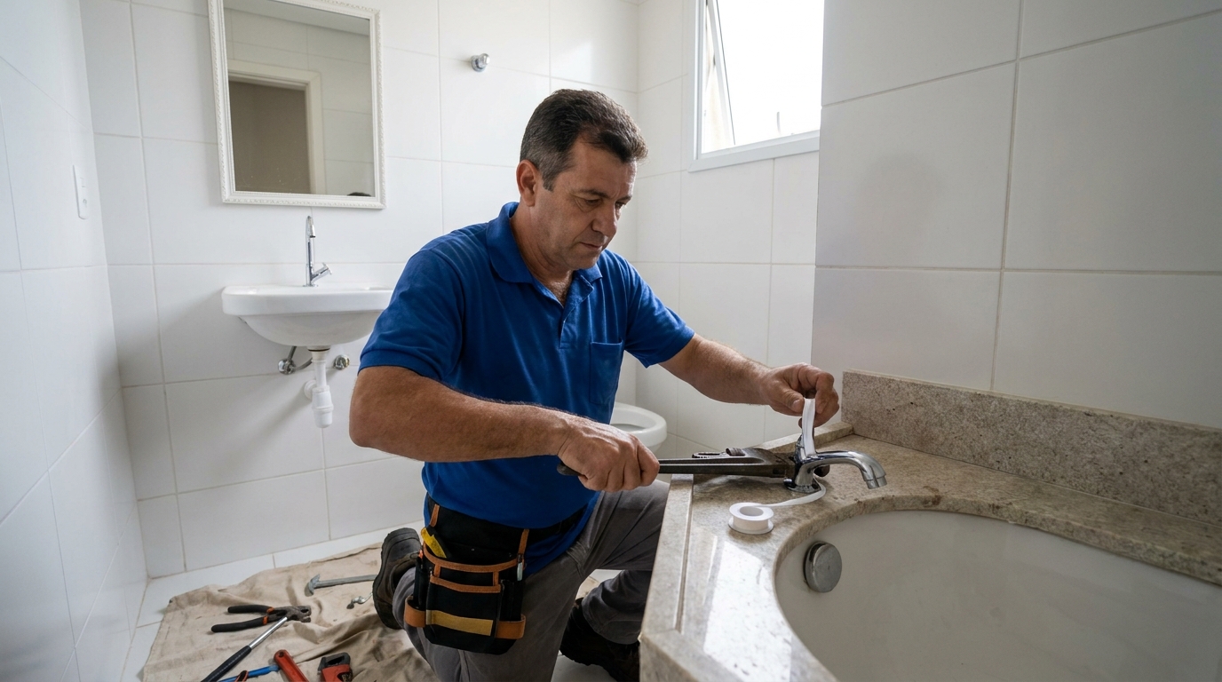 Instalação de torneira de cozinha em Jundiaí‑SP