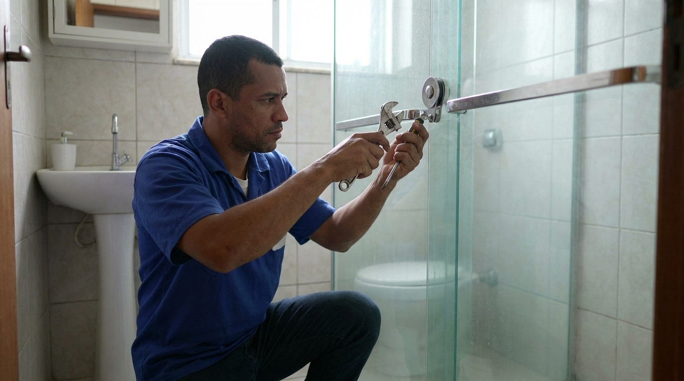 Manutenção e reparo de box de vidro perto de mim em Jundiaí‑SP